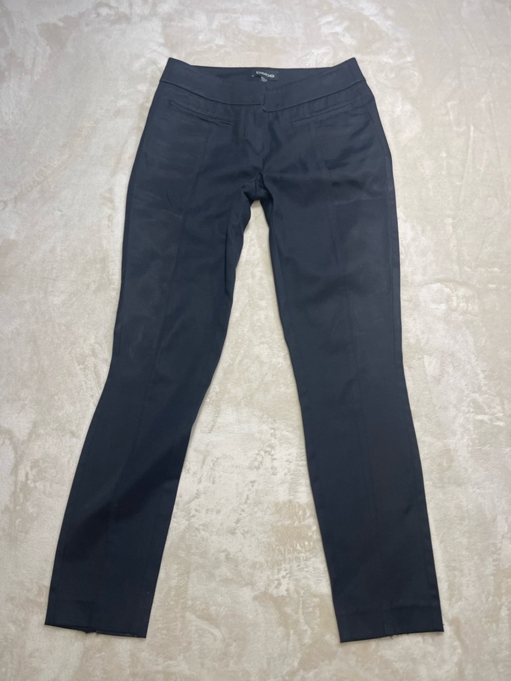 Bebe Black Slim Fit Dress Pants Career Office Size 00